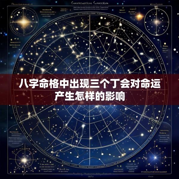 八字命格中出现三个丁会对命运产生怎样的影响