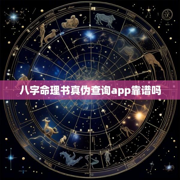 八字命理书真伪查询app靠谱吗