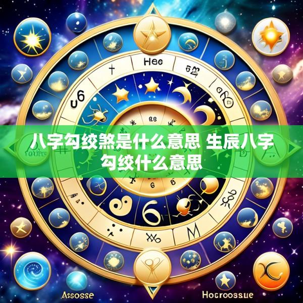 八字勾绞煞是什么意思 生辰八字勾绞什么意思