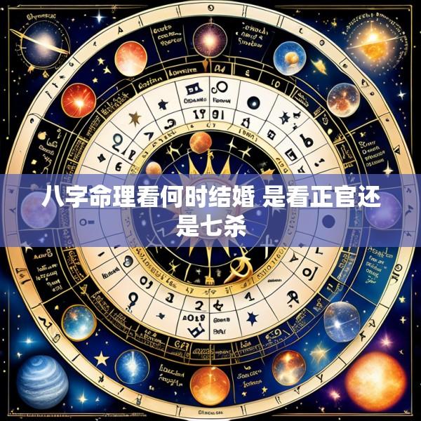 八字命理看何时结婚 是看正官还是七杀