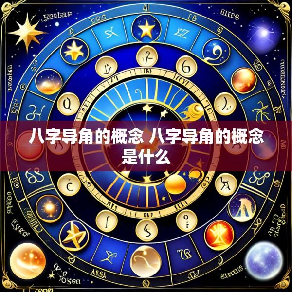 八字导角的概念 八字导角的概念是什么