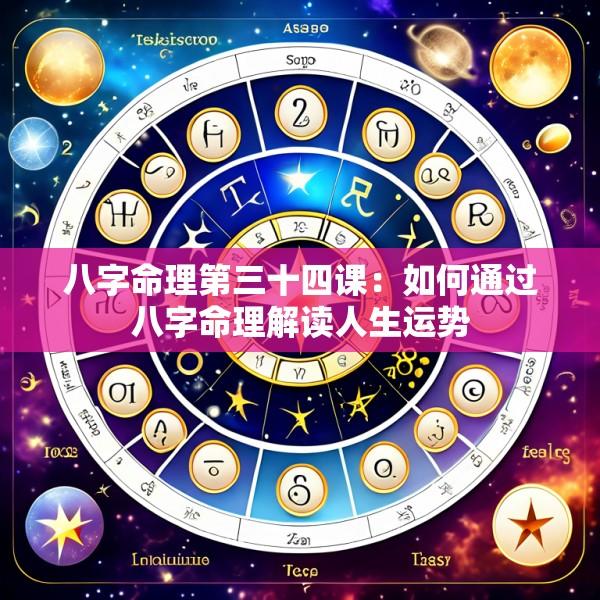 八字命理第三十四课：如何通过八字命理解读人生运势