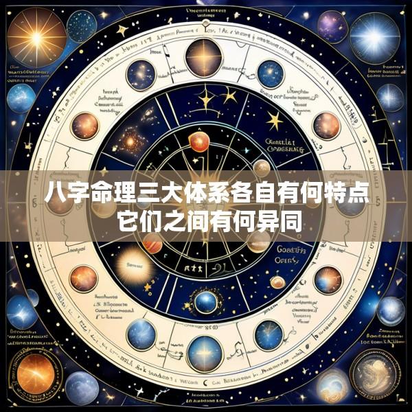 八字命理三大体系各自有何特点 它们之间有何异同