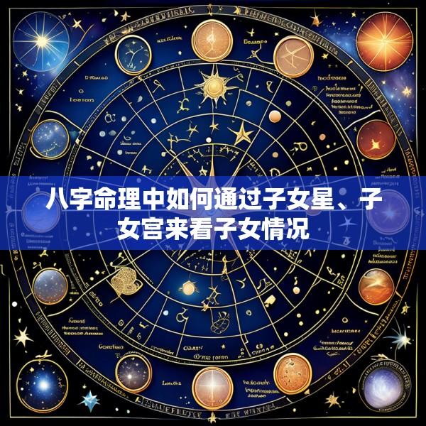八字命理中如何通过子女星、子女宫来看子女情况
