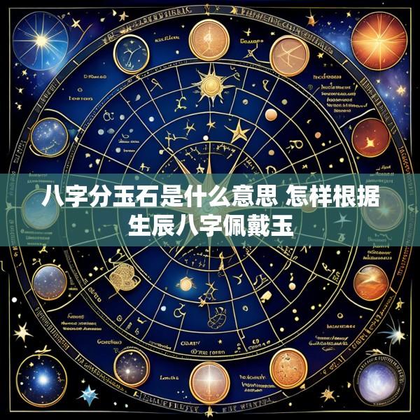 八字分玉石是什么意思 怎样根据生辰八字佩戴玉
