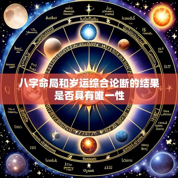 八字命局和岁运综合论断的结果是否具有唯一性