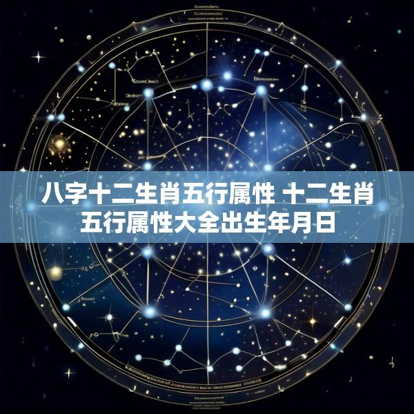 八字十二生肖五行属性 十二生肖五行属性大全出生年月日