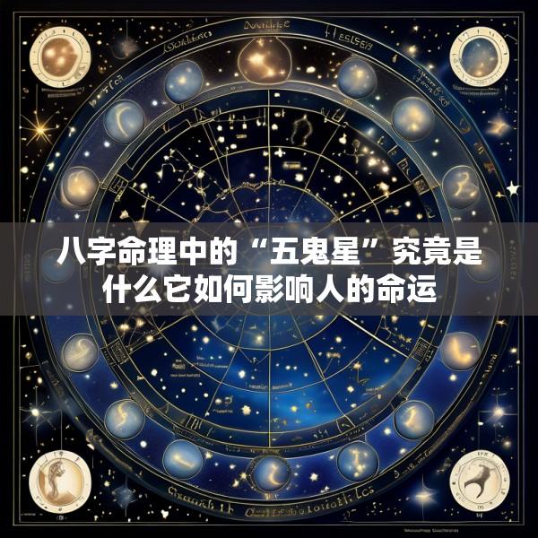 八字命理中的“五鬼星”究竟是什么它如何影响人的命运