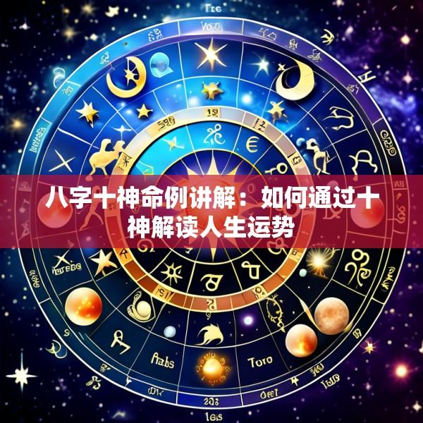 八字十神命例讲解：如何通过十神解读人生运势