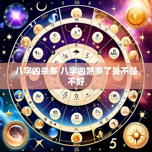 八字凶杀多 八字凶煞多了是不是不好