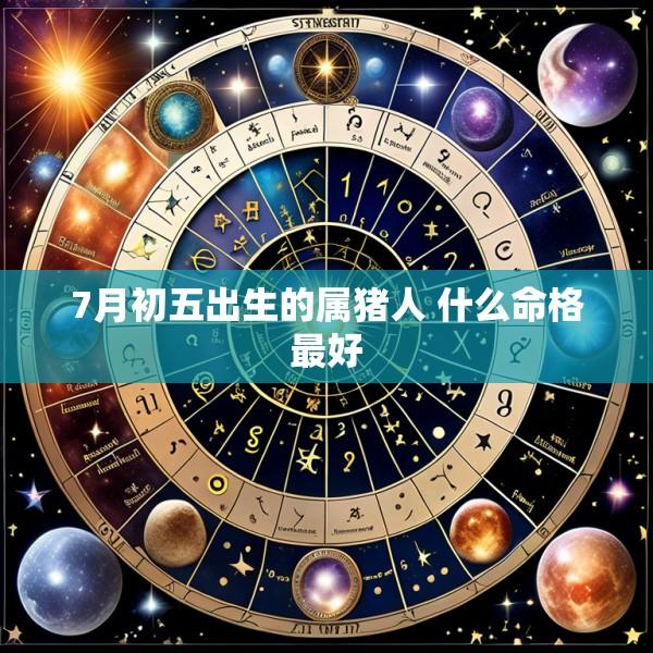 7月初五出生的属猪人 什么命格最好