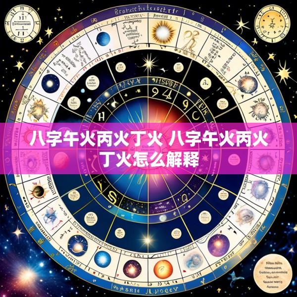 八字午火丙火丁火 八字午火丙火丁火怎么解释