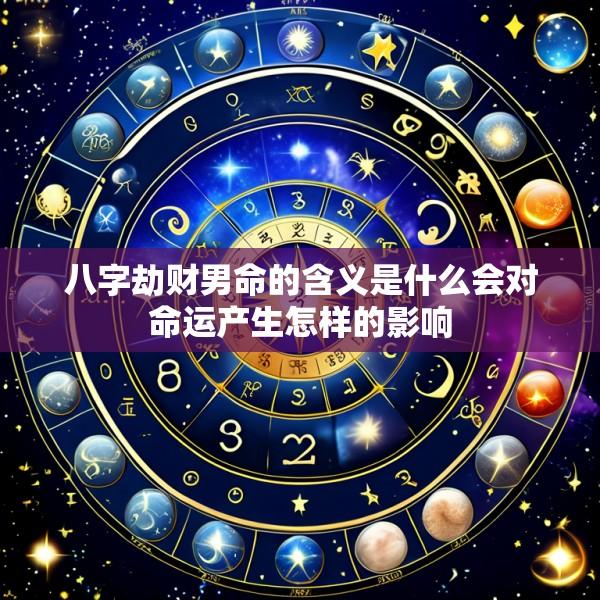 八字劫财男命的含义是什么会对命运产生怎样的影响