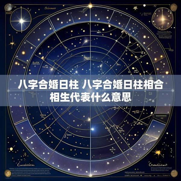 八字合婚日柱 八字合婚日柱相合相生代表什么意思