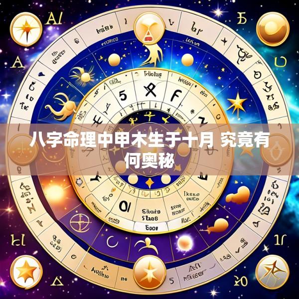 八字命理中甲木生于十月 究竟有何奥秘
