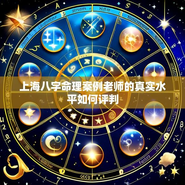 上海八字命理案例老师的真实水平如何评判