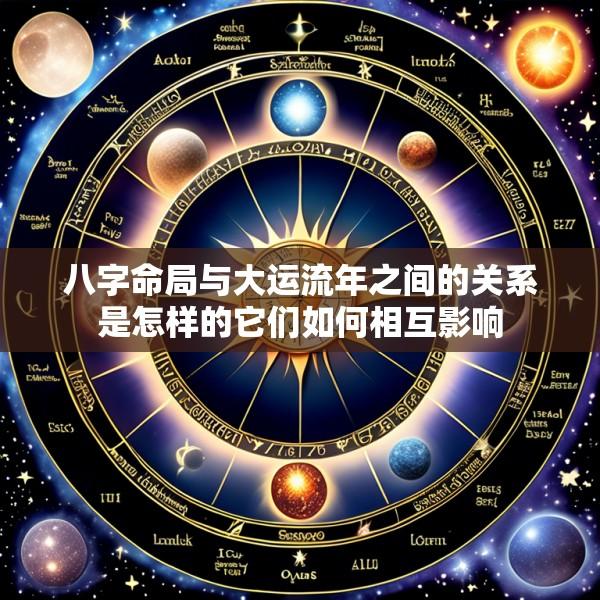 八字命局与大运流年之间的关系是怎样的它们如何相互影响