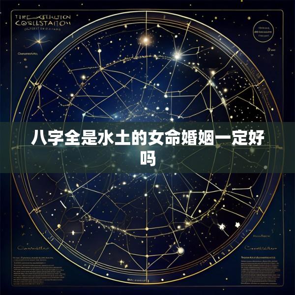 八字全是水土的女命婚姻一定好吗