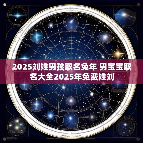 2025刘姓男孩取名兔年 男宝宝取名大全2025年免费姓刘