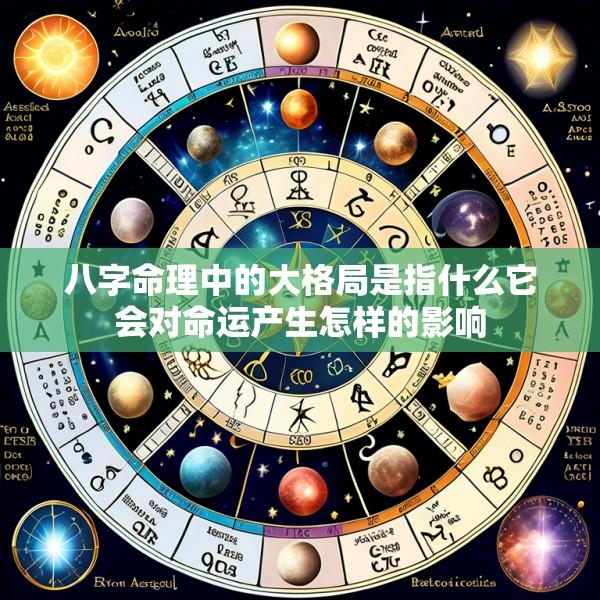 八字命理中的大格局是指什么它会对命运产生怎样的影响