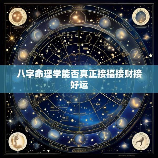 八字命理学能否真正接福接财接好运