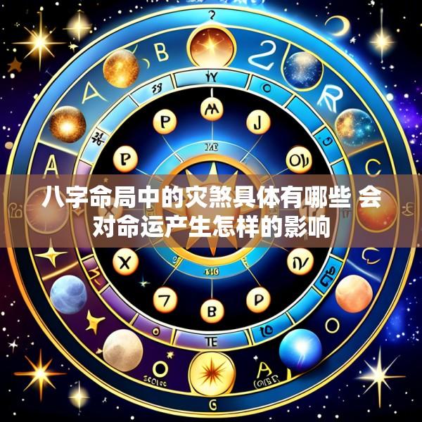 八字命局中的灾煞具体有哪些 会对命运产生怎样的影响