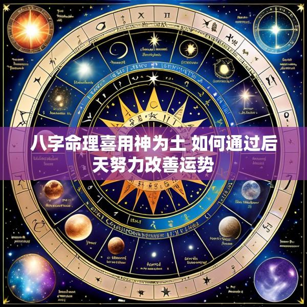 八字命理喜用神为土 如何通过后天努力改善运势
