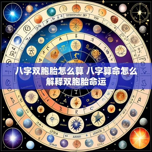 八字双胞胎怎么算 八字算命怎么解释双胞胎命运