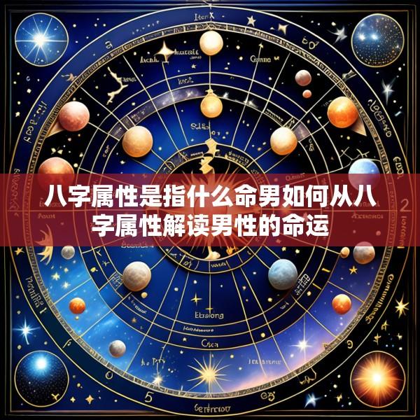 八字属性是指什么命男如何从八字属性解读男性的命运