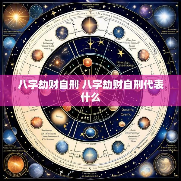 八字劫财自刑 八字劫财自刑代表什么