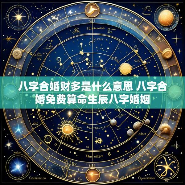 八字合婚财多是什么意思 八字合婚免费算命生辰八字婚姻
