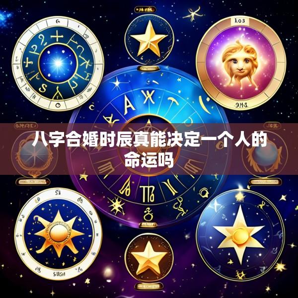 八字合婚时辰真能决定一个人的命运吗