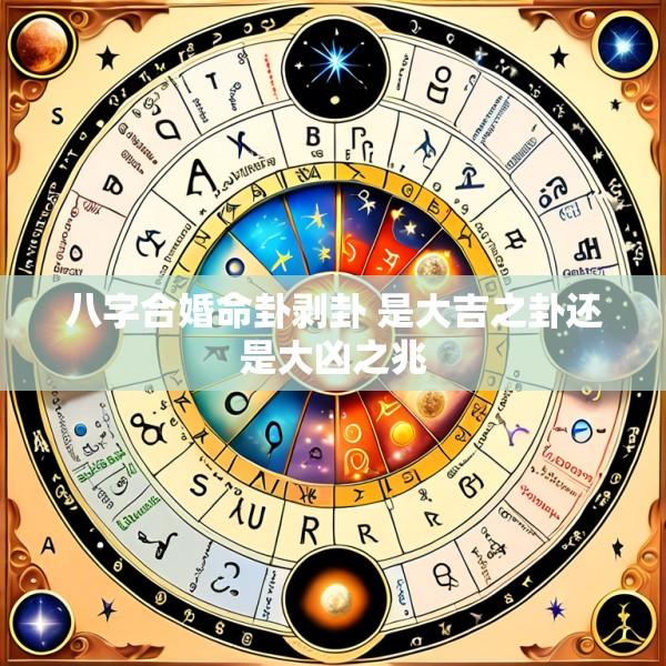 八字合婚命卦剥卦 是大吉之卦还是大凶之兆