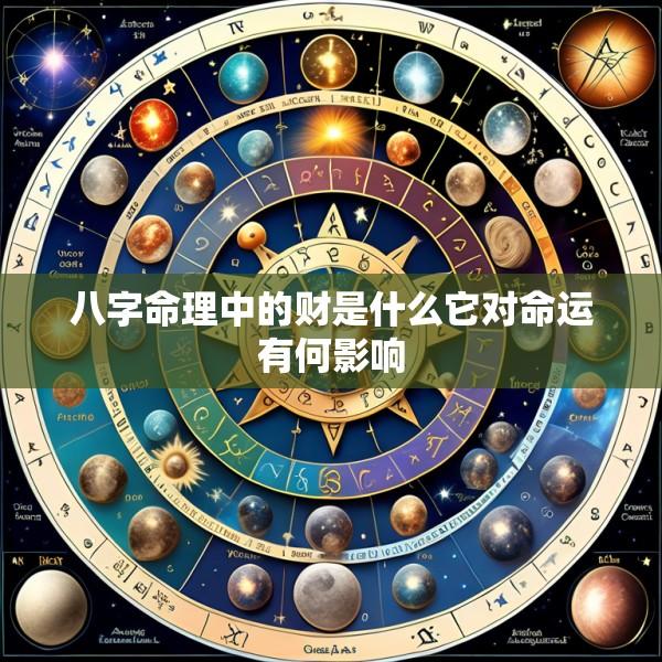 八字命理中的财是什么它对命运有何影响