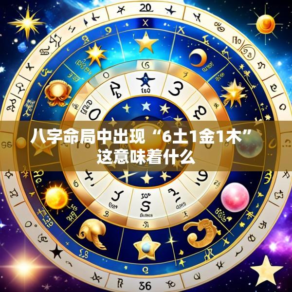 八字命局中出现“6土1金1木” 这意味着什么