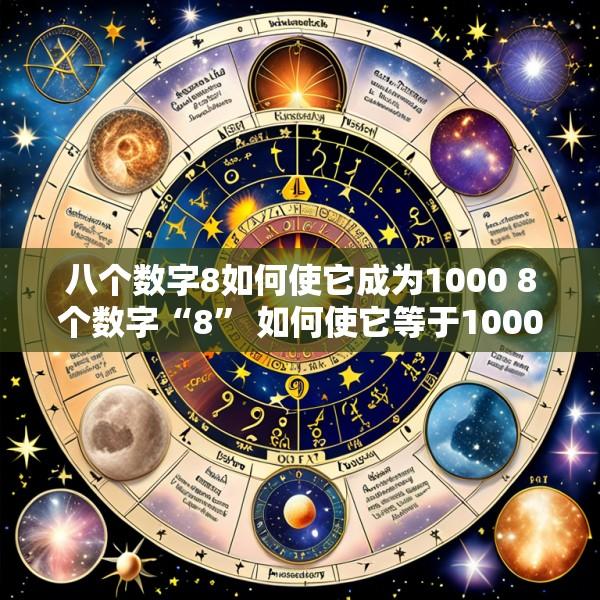 八个数字8如何使它成为1000 8个数字“8” 如何使它等于1000