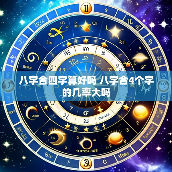 八字合四字算好吗 八字合4个字的几率大吗