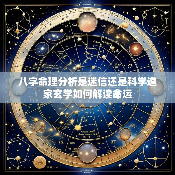 八字命理分析是迷信还是科学道家玄学如何解读命运
