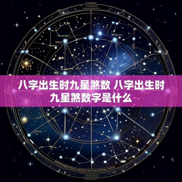 八字出生时九星煞数 八字出生时九星煞数字是什么