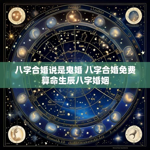 八字合婚说是鬼婚 八字合婚免费算命生辰八字婚姻