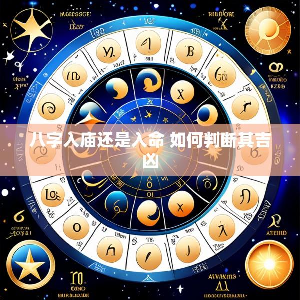 八字入庙还是入命 如何判断其吉凶