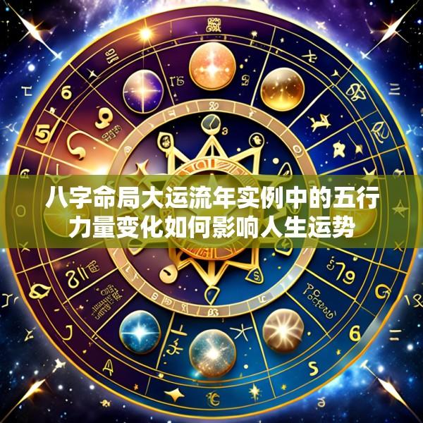 八字命局大运流年实例中的五行力量变化如何影响人生运势