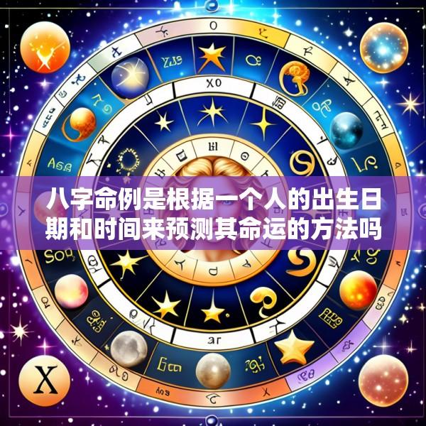 八字命例是根据一个人的出生日期和时间来预测其命运的方法吗