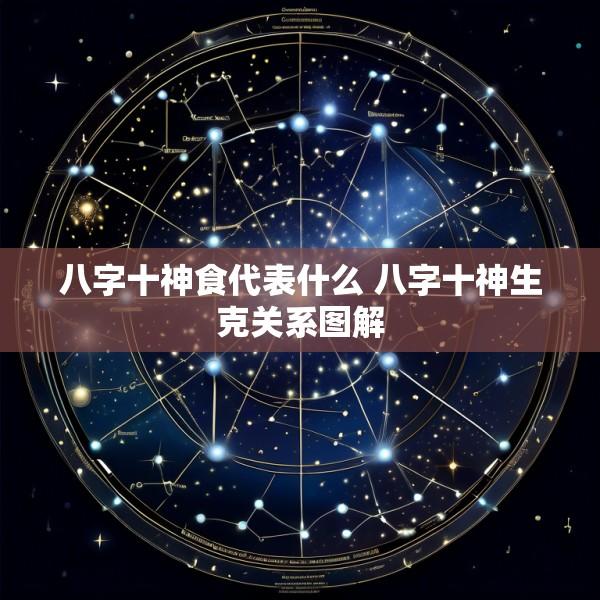 八字十神食代表什么 八字十神生克关系图解
