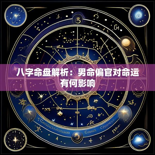 八字命盘解析：男命偏官对命运有何影响