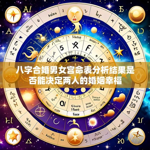 八字合婚男女宫命表分析结果是否能决定两人的婚姻幸福