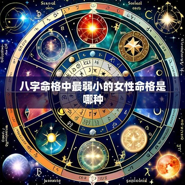 八字命格中最弱小的女性命格是哪种