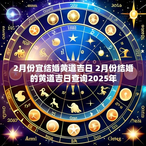 2月份宜结婚黄道吉日 2月份结婚的黄道吉日查询2025年