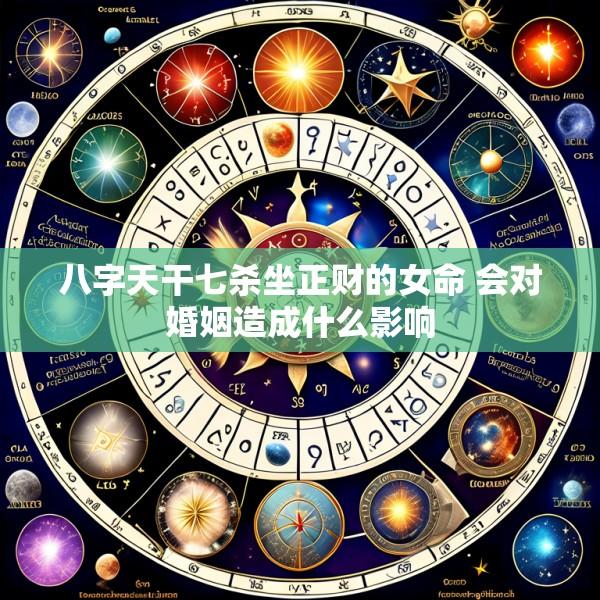 八字天干七杀坐正财的女命 会对婚姻造成什么影响