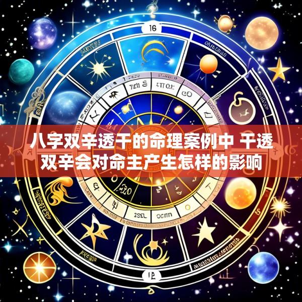 八字双辛透干的命理案例中 干透双辛会对命主产生怎样的影响